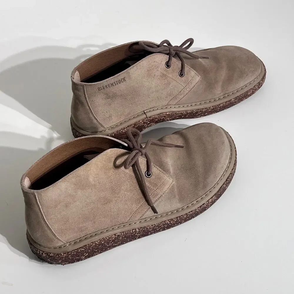 Birkenstock Milton Taupe Suede Chukka Desert Boots Men's 11